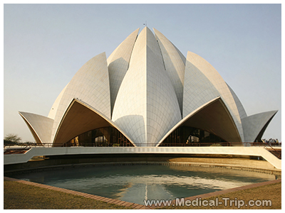 lotus-temple-in-the-evening-sky-delhi-india Lotus Temple Delhi